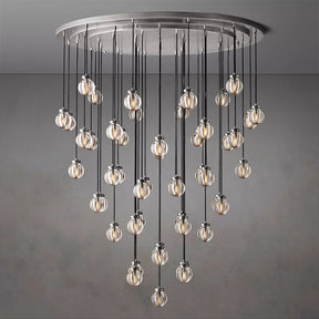 Pearl Round Chandelier D 60"