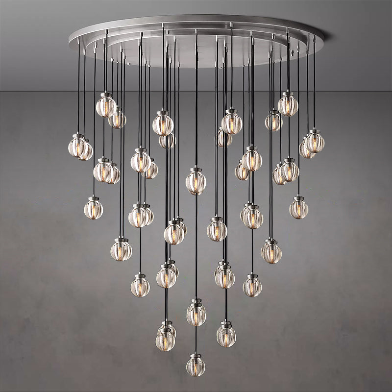 Pearl Round Chandelier D 60"