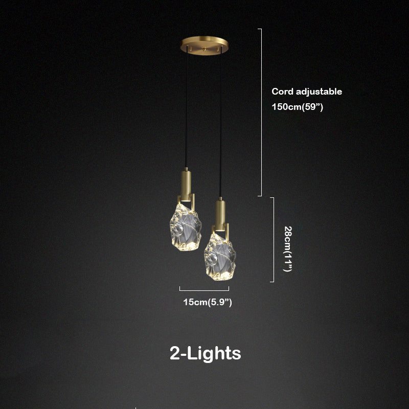 Irregular Crystal Pendant Lighting