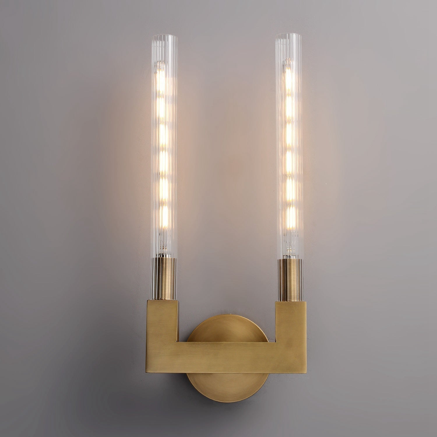 Candle Shape Double Wall Sconce