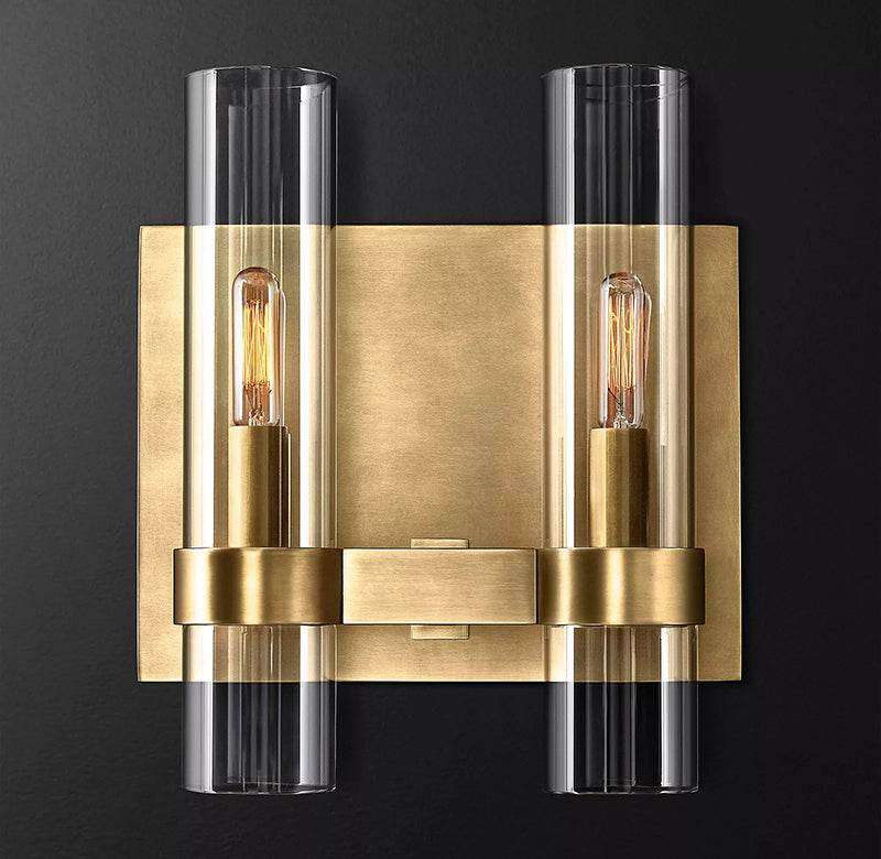 Ramve Glass 2-Head Wall Sconce