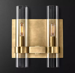 Ramve Glass 2-Head Wall Sconce