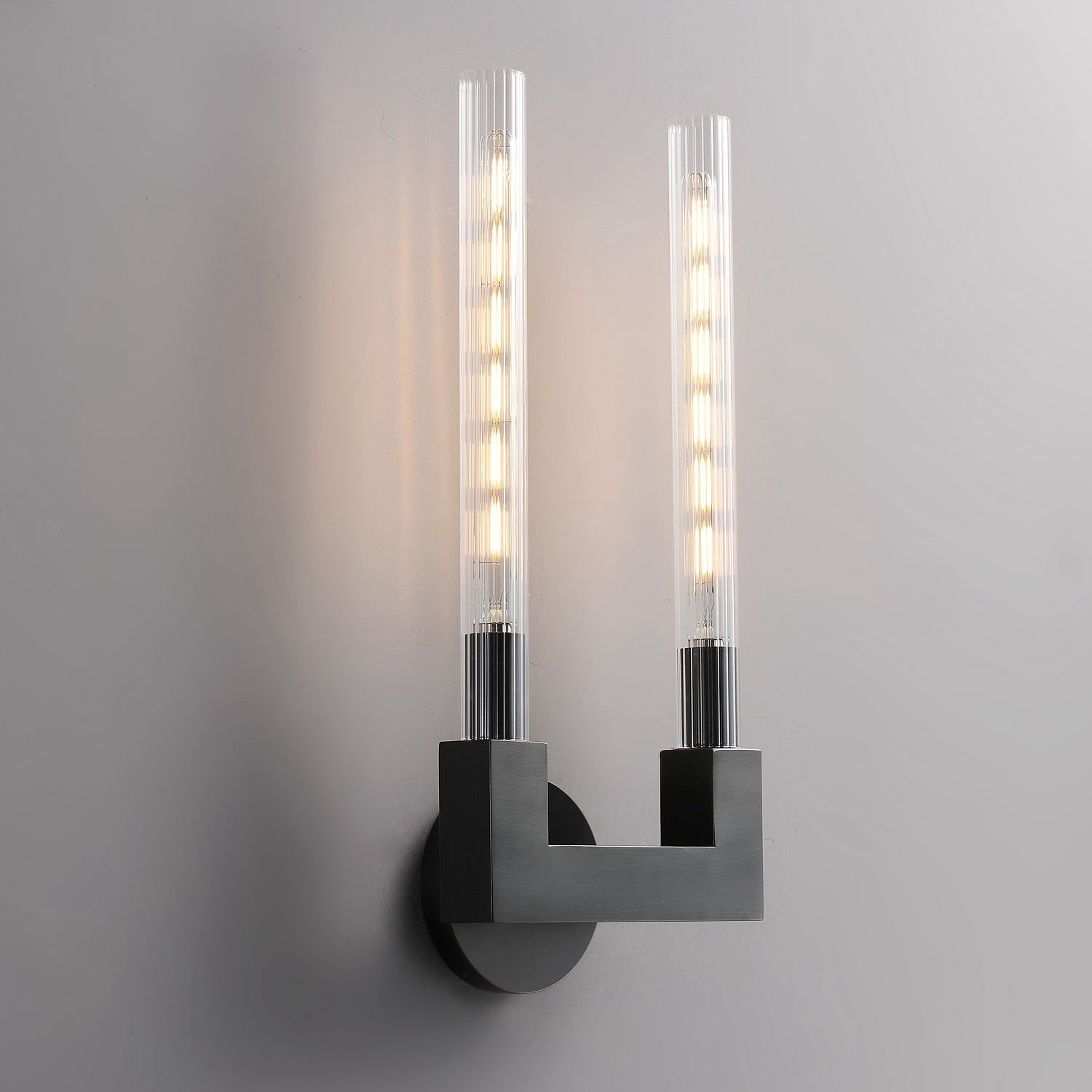 Candle Shape Double Wall Sconce