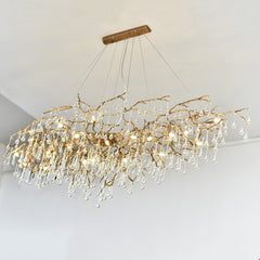 Lio Oval Branch Teardrop Chandelier