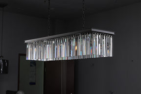 K9 Crystal Rectangular Chandelier For Living Room Dining Room