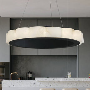 Moden Marble Round Chandelier Black