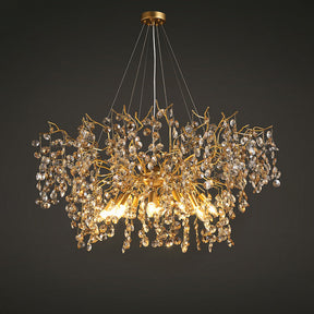 Crystal Chandelier Lighting, Large Kitchen Light Fixtures 39.4" D