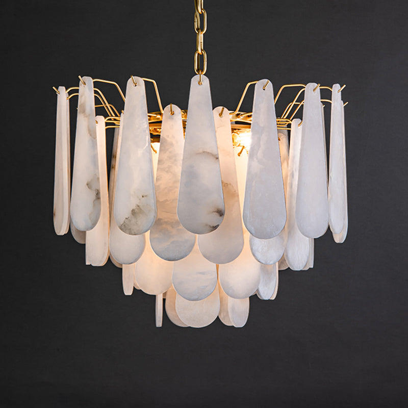 Bella Spanish Alabaster Luxury Lighting Fixtures, Elegant Chandeliers