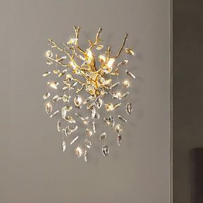 Flavia Stylish  Crystal Wall Sconce For Bedroom, Living Room