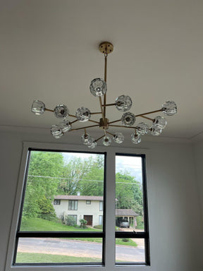 Belle Round Chandelier Clear and Smoke 24'' 36'' 48'' 60'' 72''