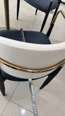 White Leather Counter Stool--C color