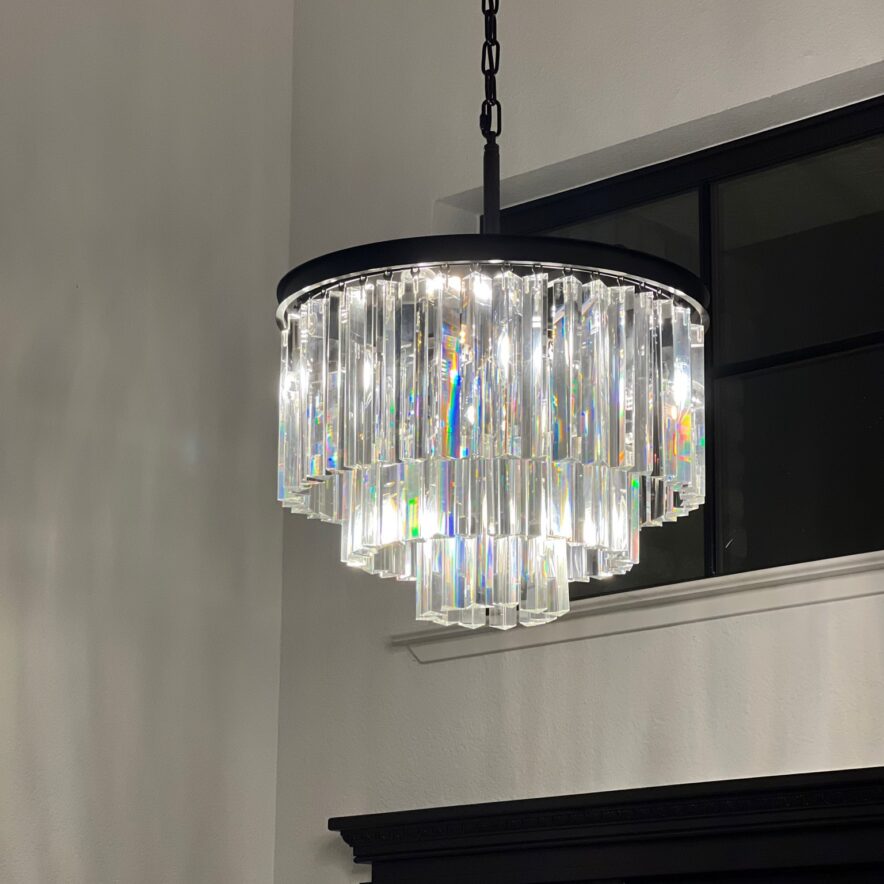 Odeon Square Chandelier For Living Room Dining Room