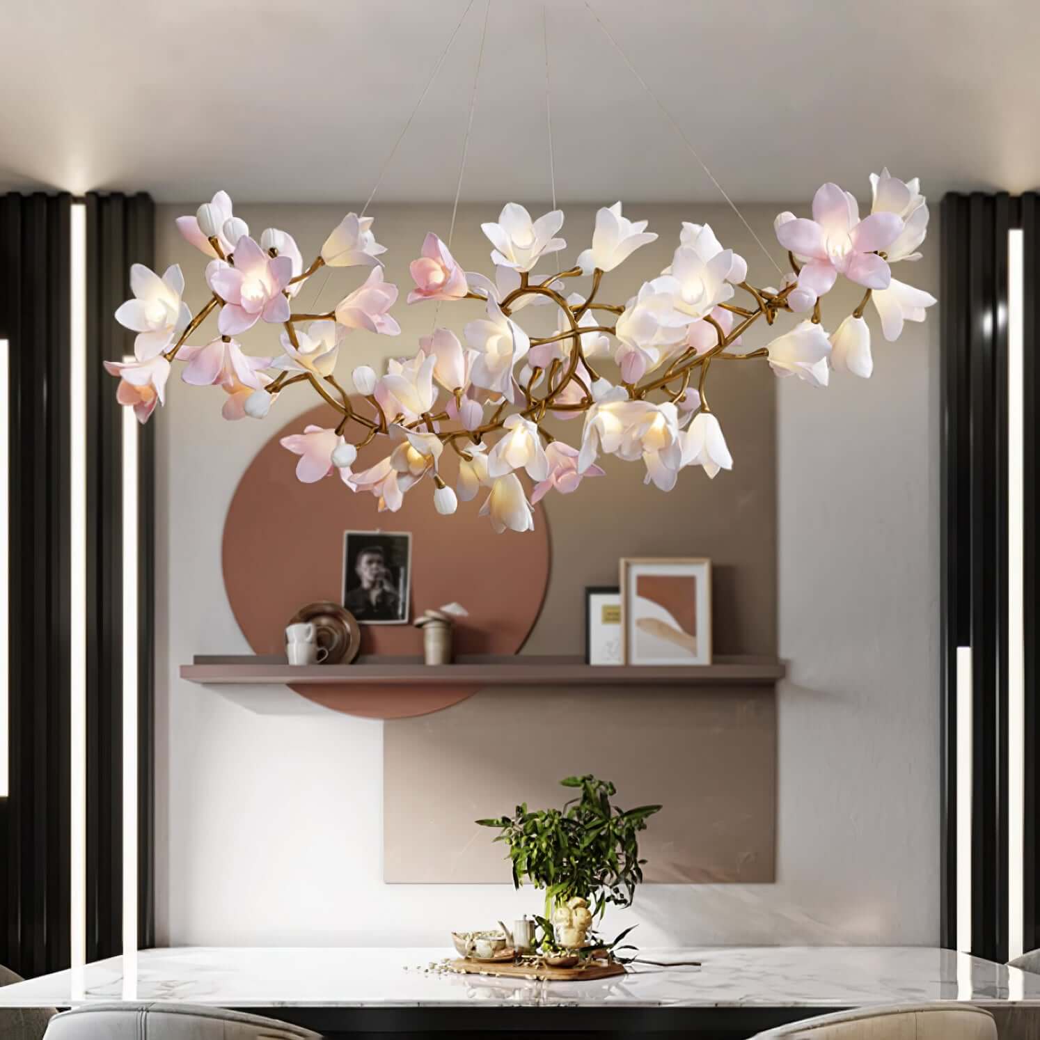 Flora Circular Blossom Chandelier