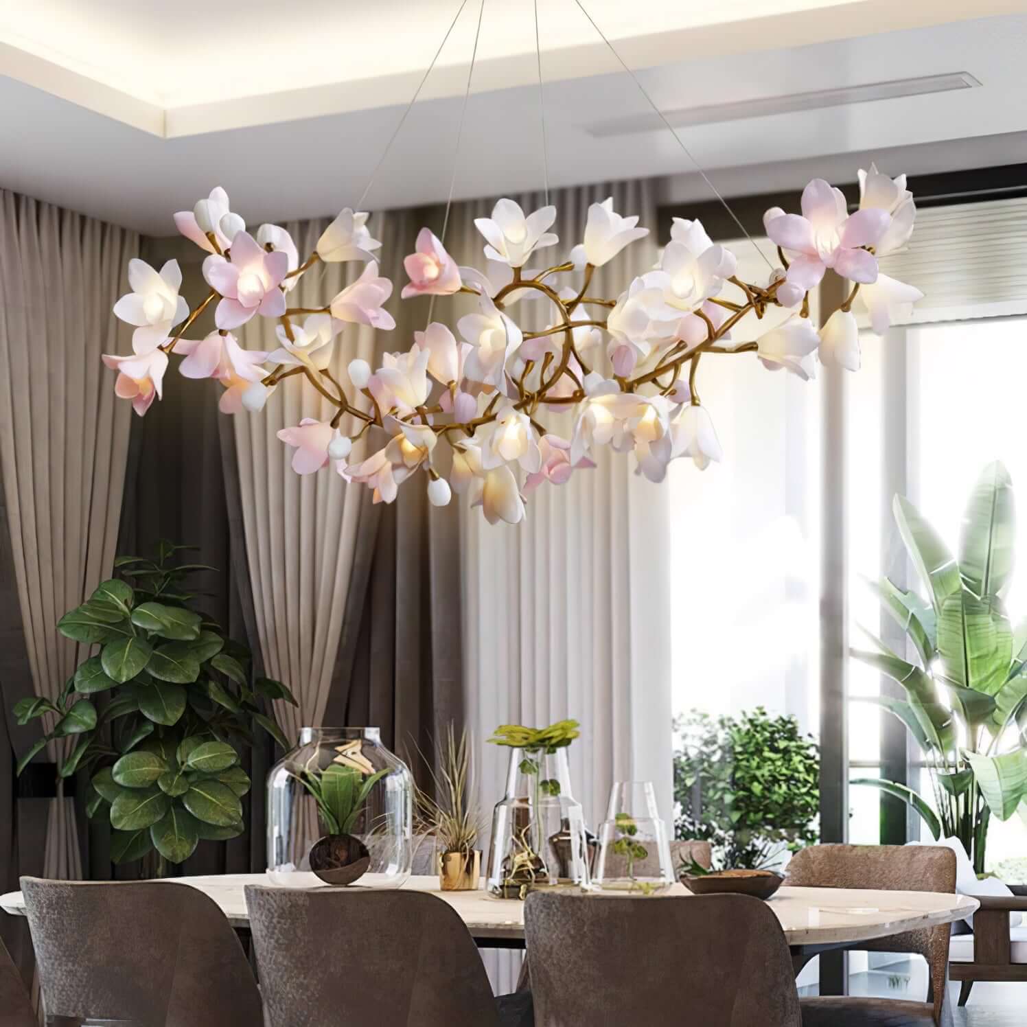 Flora Circular Blossom Chandelier