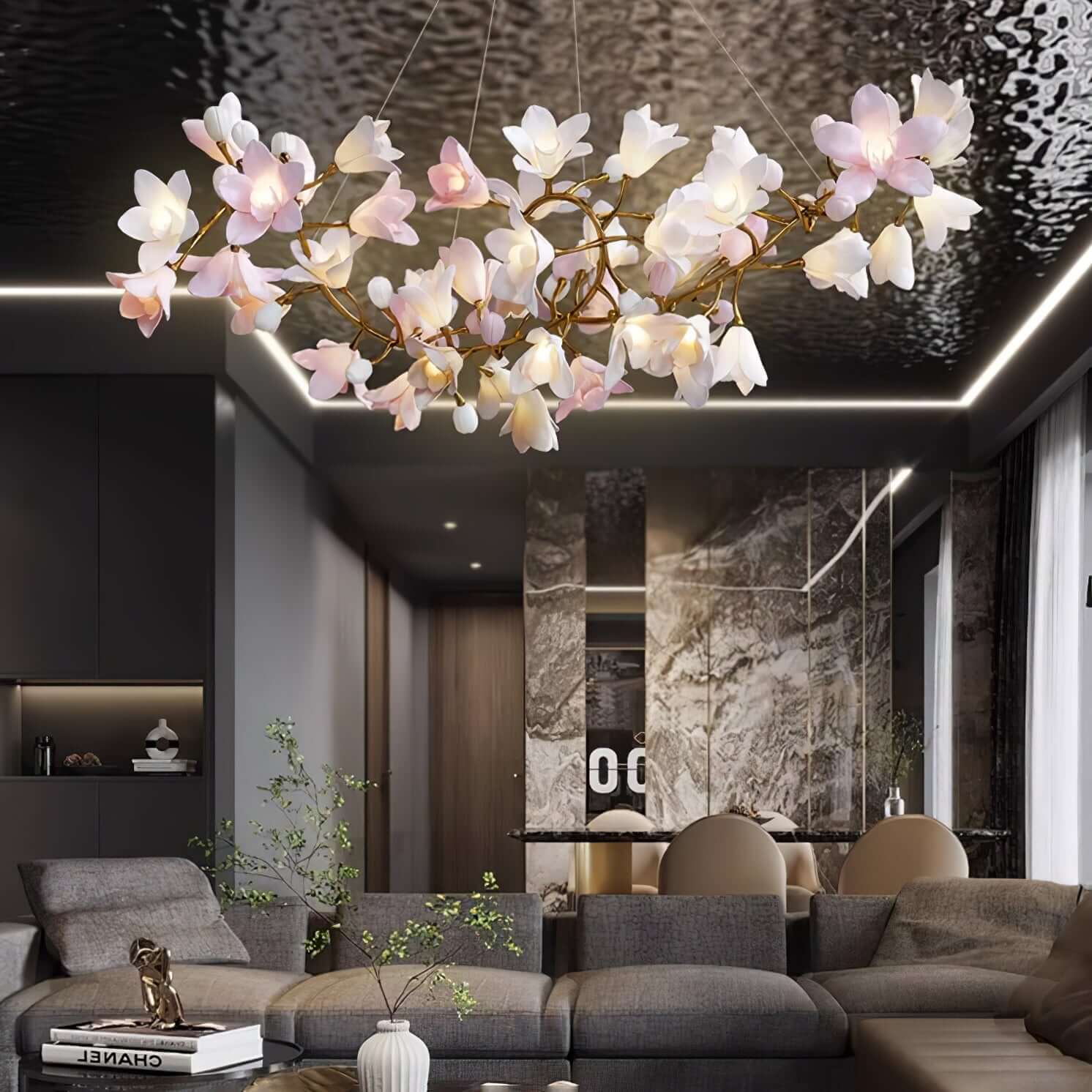 Flora Circular Blossom Chandelier