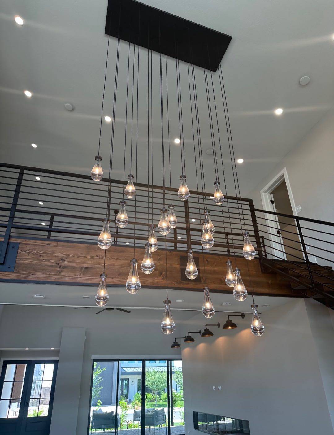 Raindrop Linear Chandelier 72"