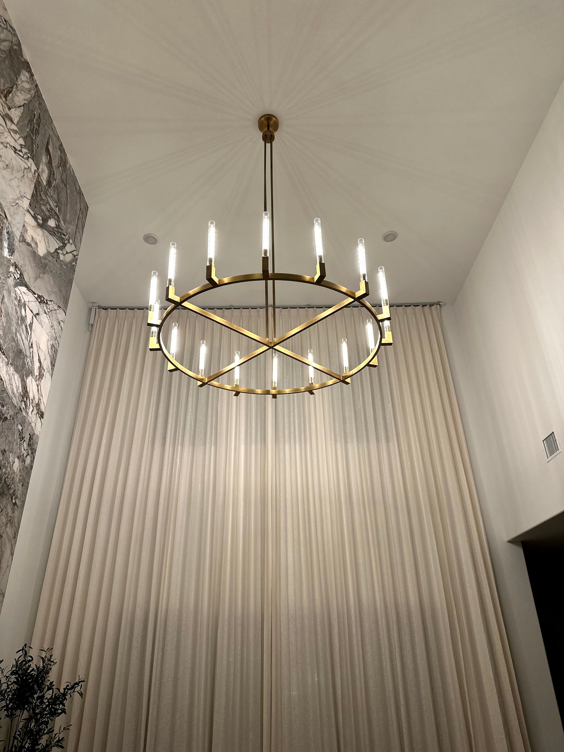 Clean Lines Linear Chandelier 55'' 67''