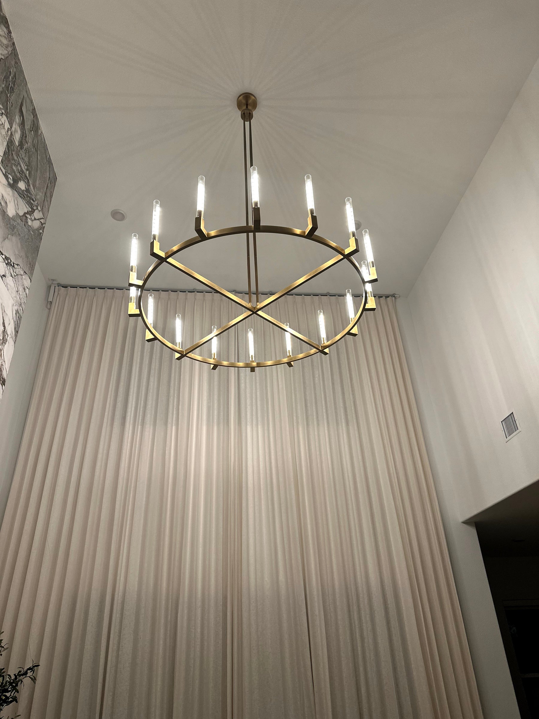 Clean Lines Linear Chandelier 55'' 67''