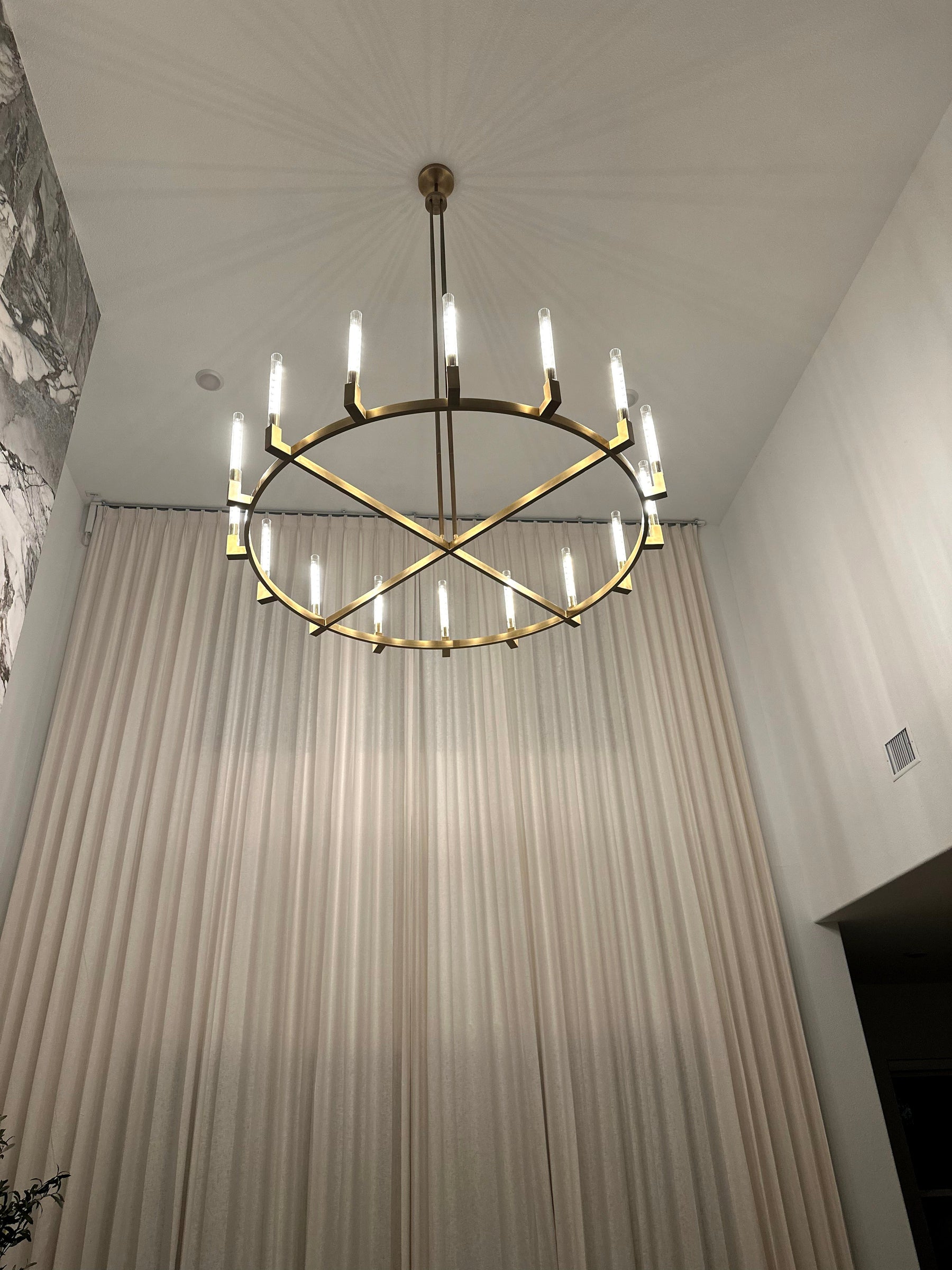 Clean Lines Round Chandelier 36'' 60'' 72''