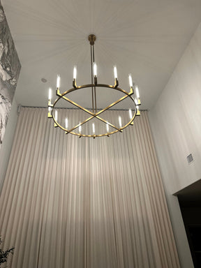 Clean Lines Round Chandelier 36'' 60'' 72''