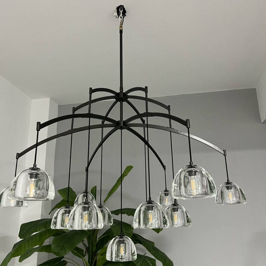 Hemisphere Linear Chandelier 54'' 72''