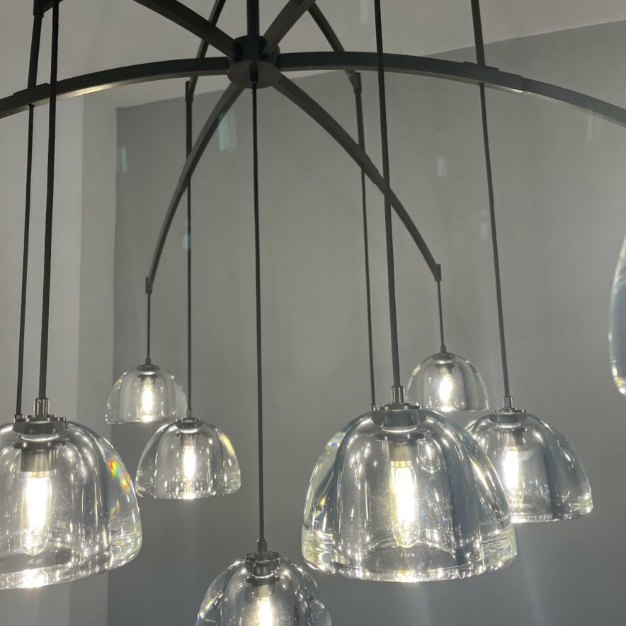 Hemisphere Linear Chandelier 54'' 72''