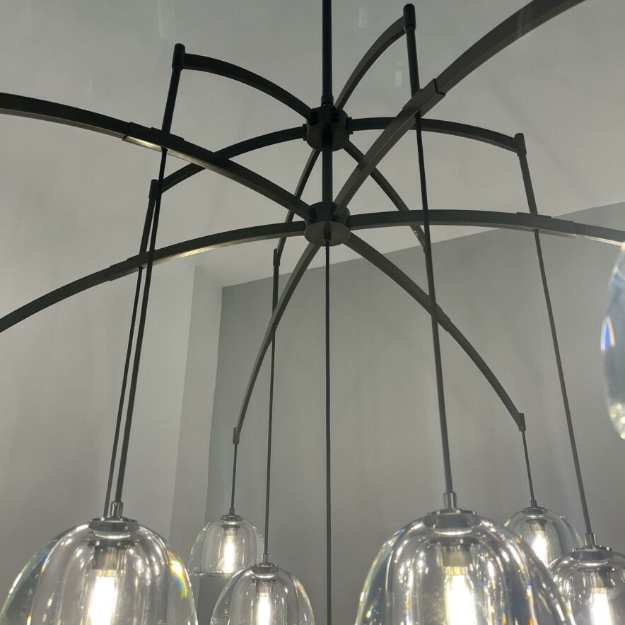 Hemisphere Linear Chandelier 54'' 72''