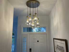 Raindrop Round Chandelier 18"