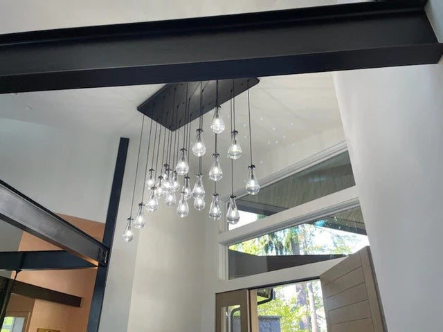 Raindrop Linear Chandelier 72"