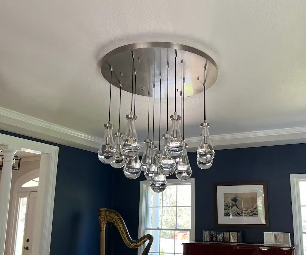 Raindrop Round Chandelier 36''