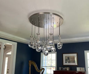 Raindrop Round Chandelier 36''