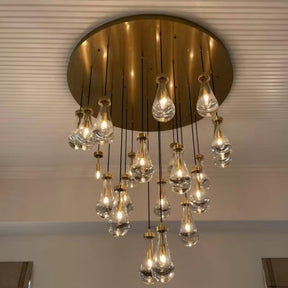 Raindrop Round Chandelier  47"