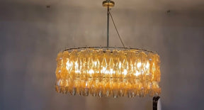 Chara Clear Glass Round Chandelier 62"