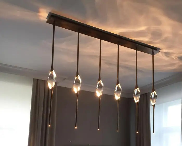 PEZEO CRYSTAL Long Chandelier L51'' 59''PEZZEO CRYSTAL Long Chandelier L51'' 59''