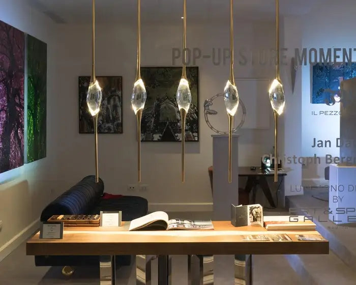 PEZEO CRYSTAL Long Chandelier L51'' 59''PEZZEO CRYSTAL Long Chandelier L51'' 59''