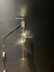 PEZEO SINGLE CRYSTAL WALL SCONCEPEZZE SINGLE CRYSTAL WALL SCONCE