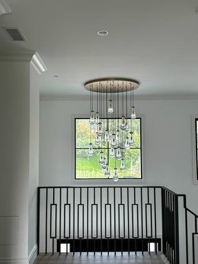 Raindrop Round Chandelier  47"