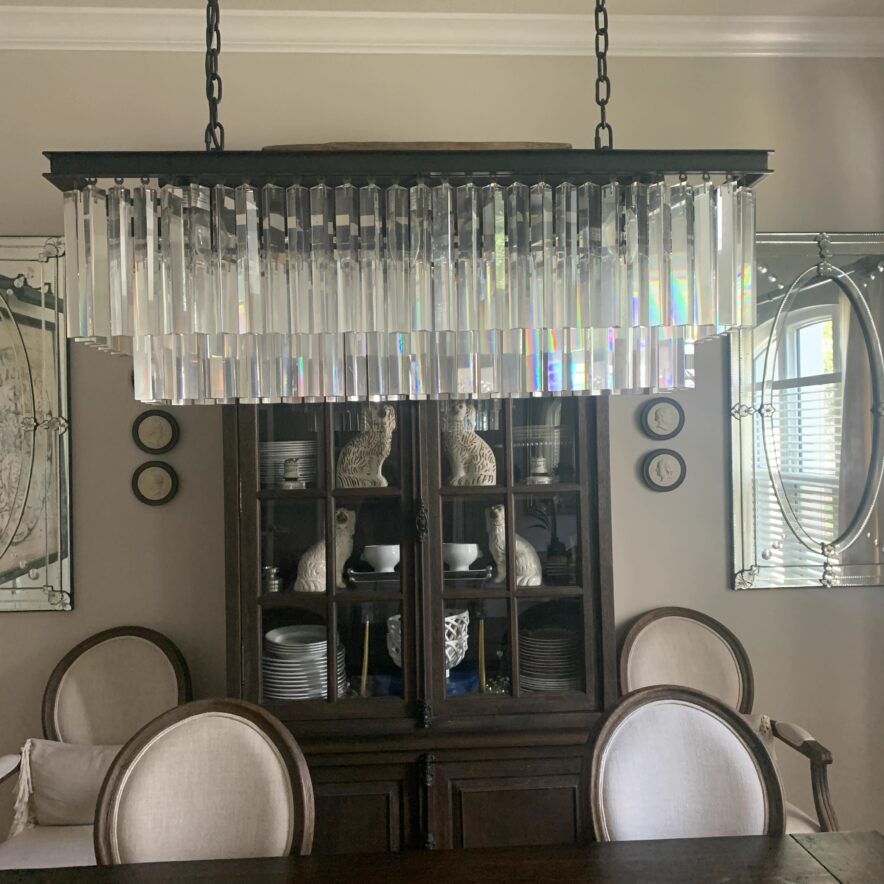 Odeon Square Chandelier For Living Room Dining Room