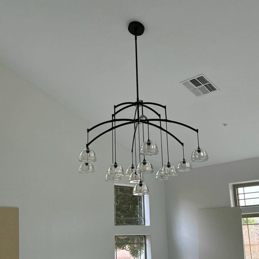 Hemisphere Linear Chandelier 54'' 72''