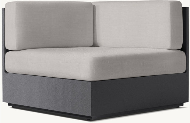 Marbella Aluminum Luxe Corner Chair