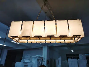 Harlow Calcite Rectangular Chandelier 42'' 55'' 62'' 74''