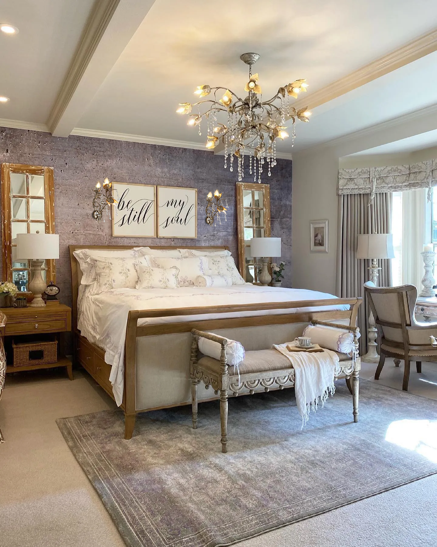 Gothic Viticcio 3-Light Wall Sconce - Silver