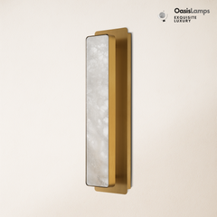 Mintreux Alabaster Modern Wall Sconces 20''H#color_brass
