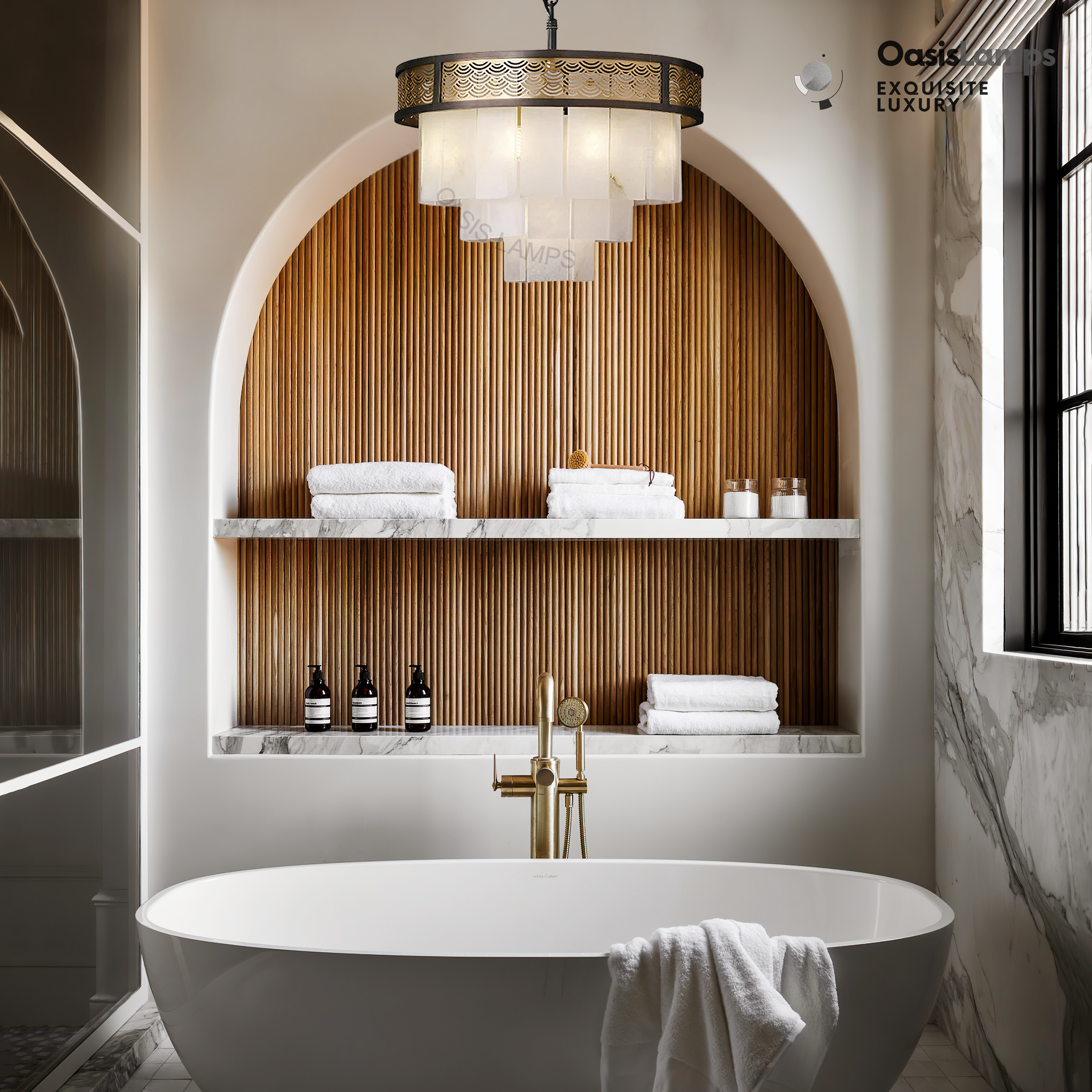 Dineve Marble Lorry Multi-layer Classic Chandelier#Size_D20"