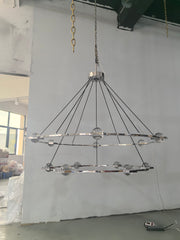 ECLATANT Crystal Round Chandelier 36'' 48'' 60''
