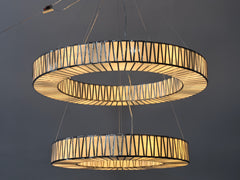 Junet 2-Tier Round Chandelier 47.25"W 60"W