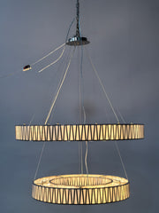 Junet 2-Tier Round Chandelier 47.25"W 60"W