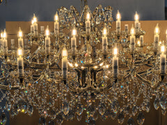 Roococo Round crystal chandelier 18" 28" 33" 40" 60" 101"