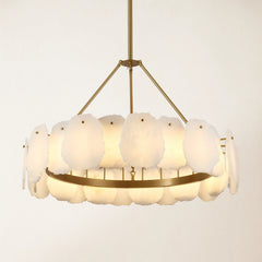 Alabster Round Chandelier
