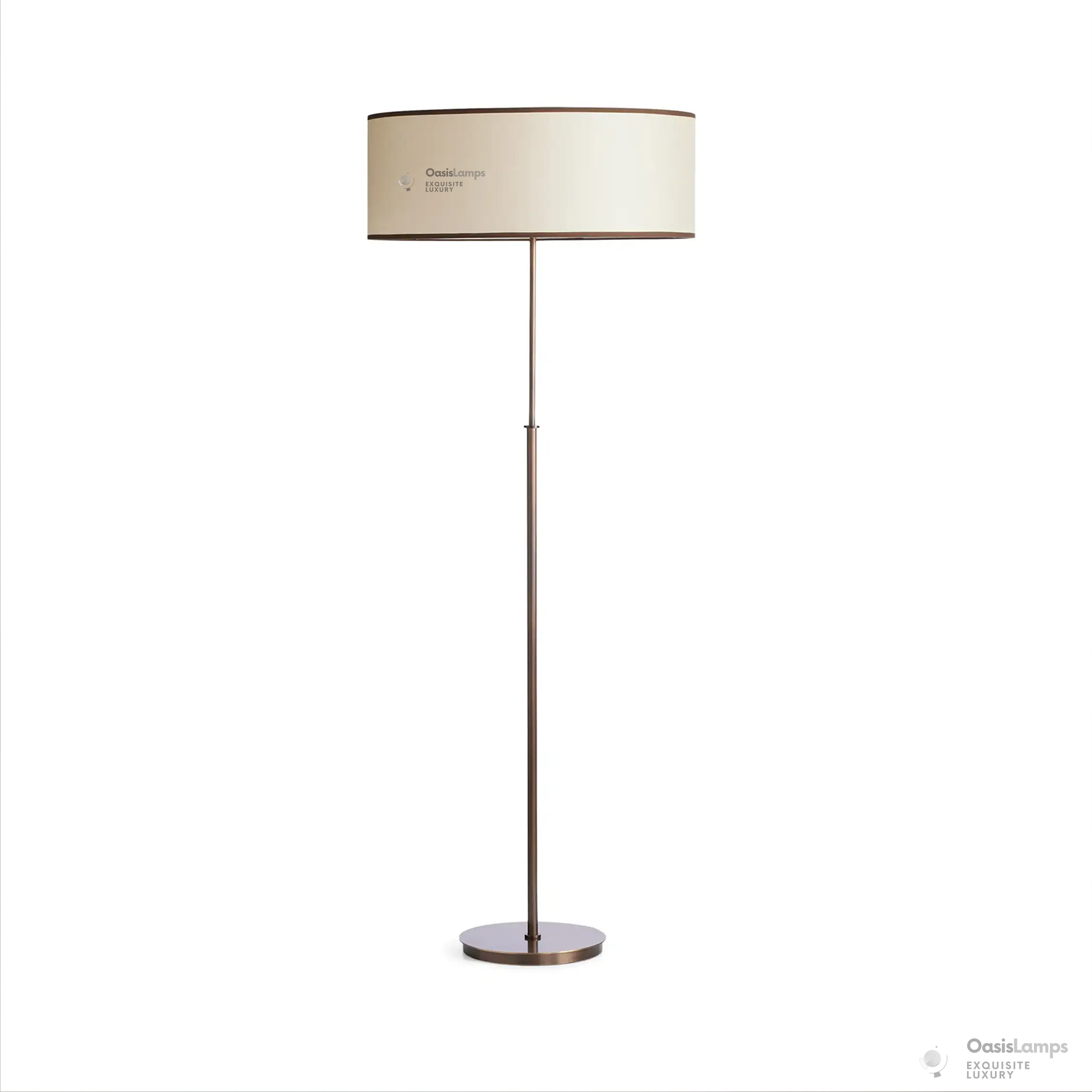 Daphne Linen Floor Lamp 23"D